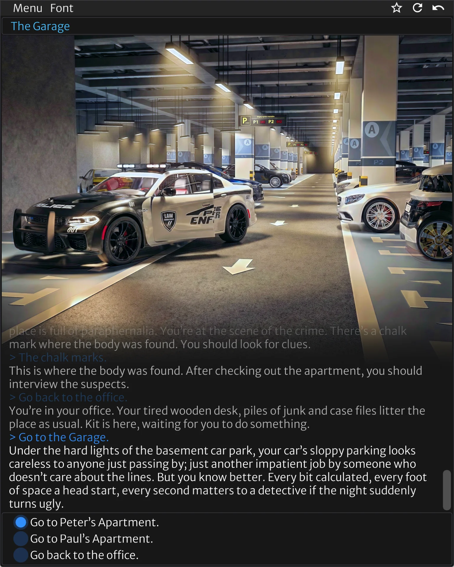 Neon Horizon dialogue